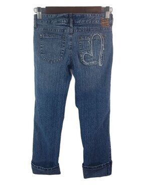Mudd 0 Crystal Heart Capri Jeans
